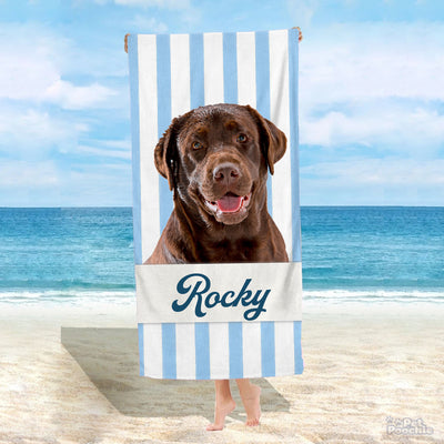 Pawfect Shores™: Custom Beach Towel for Dogs