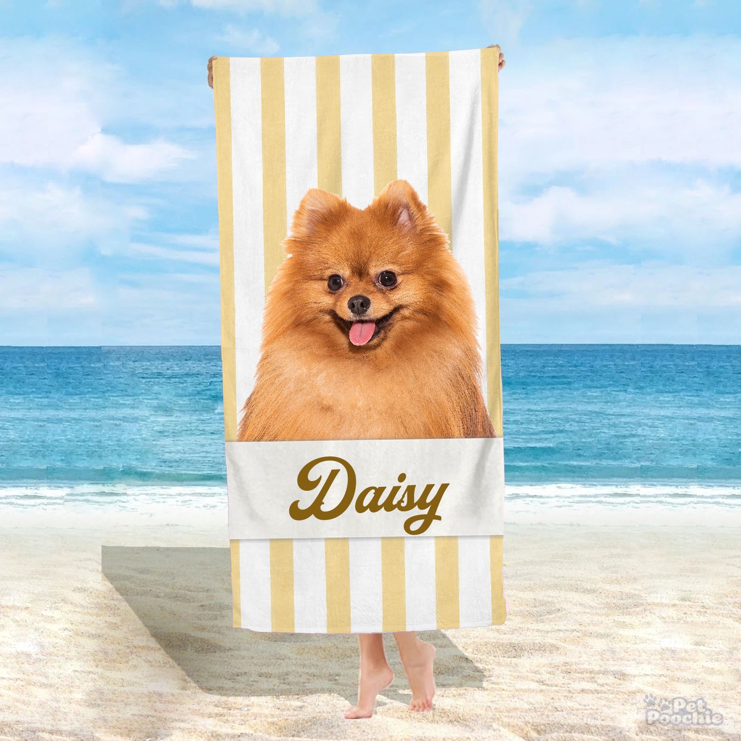 Pawfect Shores™: Custom Beach Towel for Dogs